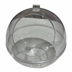 Raffle ticket ball holder - clear plastic