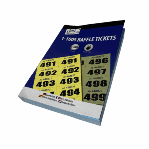 Raffle tickets book (1000) - blue