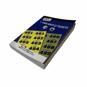 Raffle tickets book (1000) - brown
